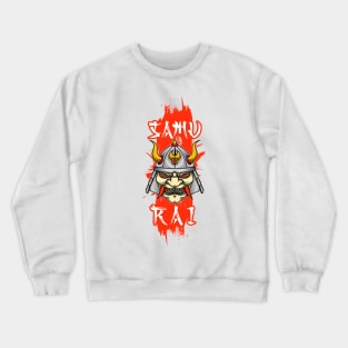 Samurai Warrior with Horn Crewneck Sweatshirt